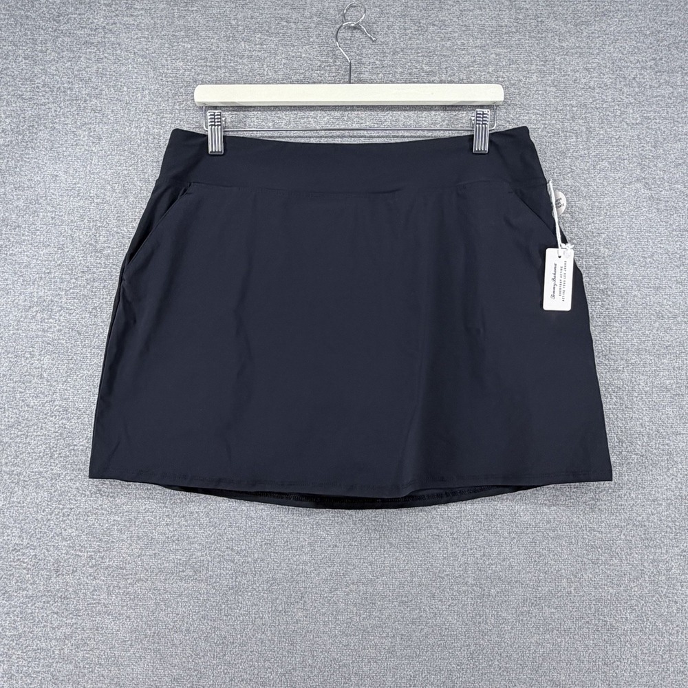 Tommy Bahama Everyday Active Skort Women Size Large Black Golf NEW